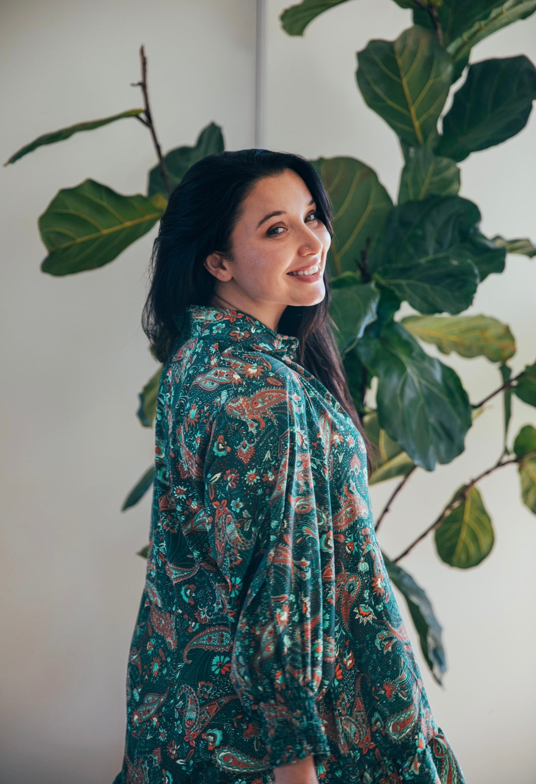 Bella Donna Shirt Dress ~ Green