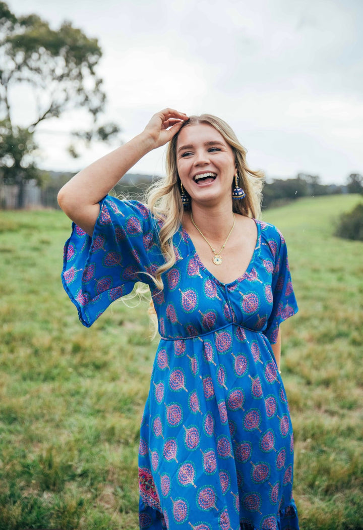 Sunflower Dress ~ Blue Bodhi