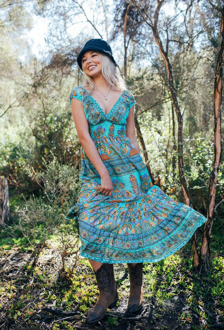 Dulcie Dress ~ Peacock