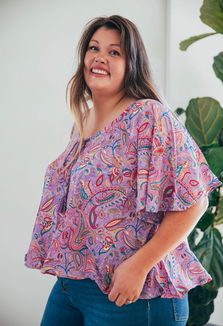 Sunflower Top ~ Lavender