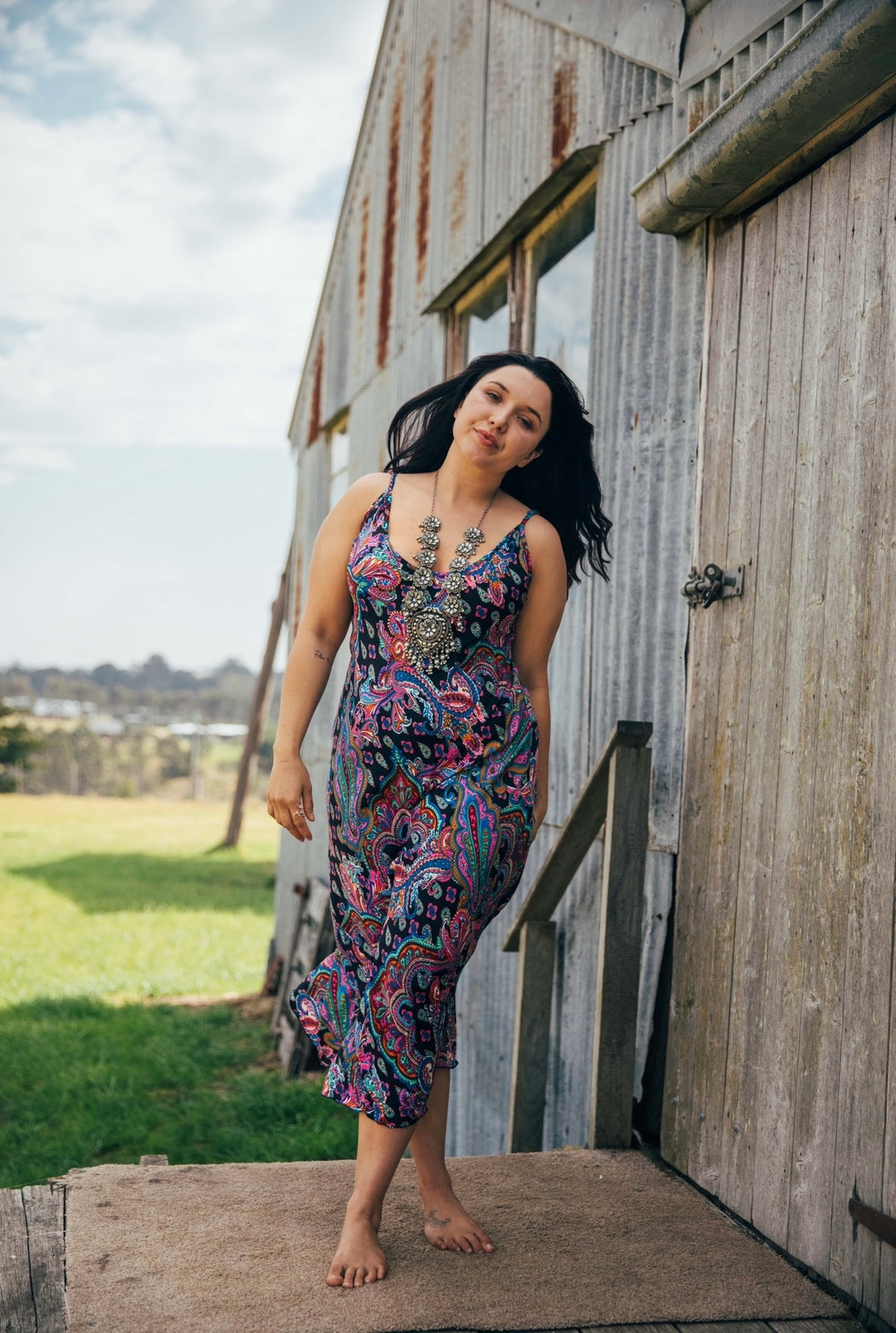 Azalea Slip Dress ~ Noir