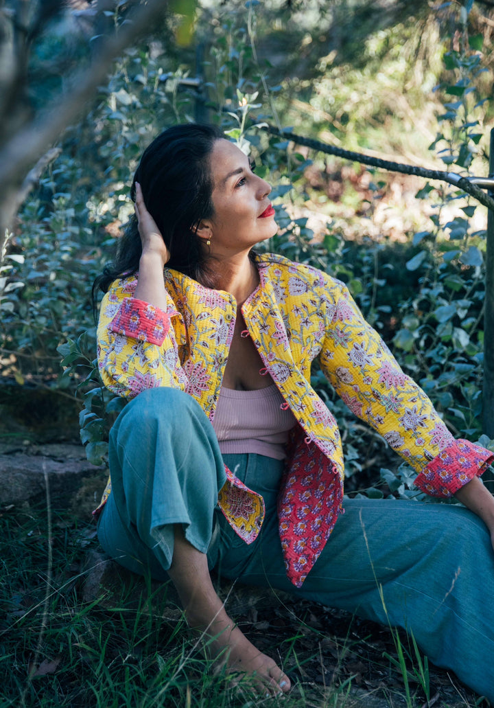 Violet reversible Jacket - Marigold