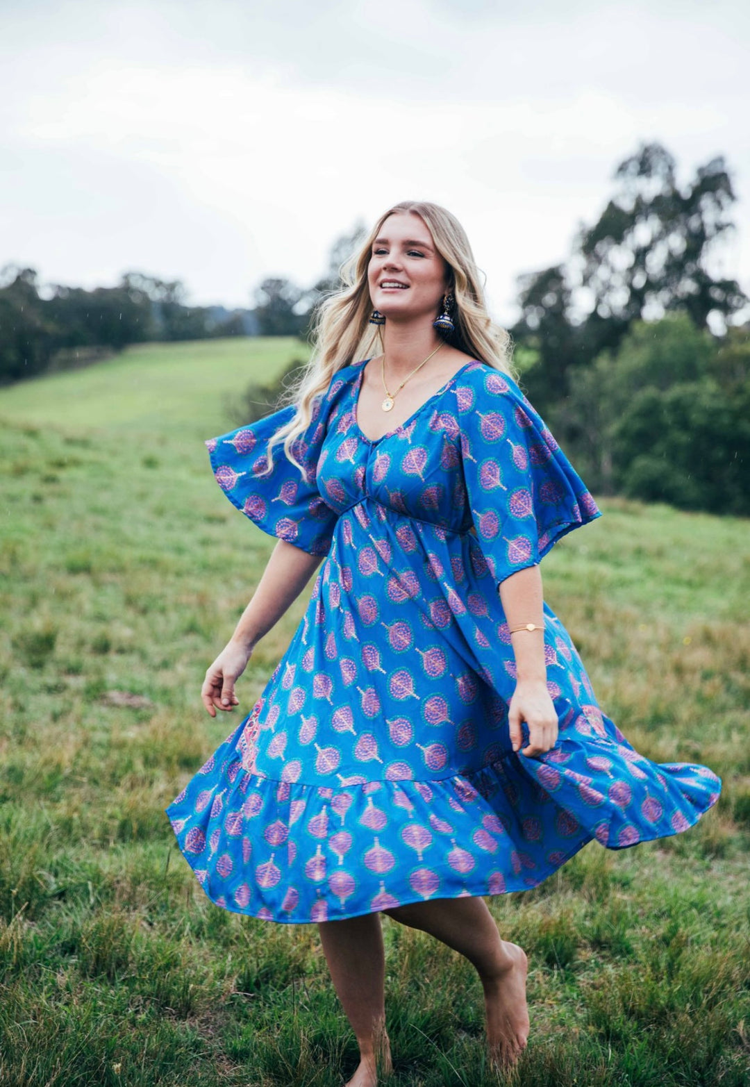 Sunflower Dress ~ Blue Bodhi