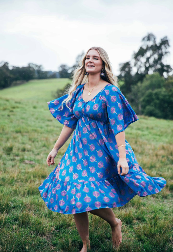 Sunflower Dress ~ Blue Bodhi