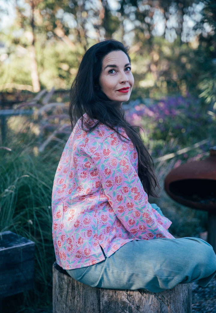 Violet reversible Jacket - Rose