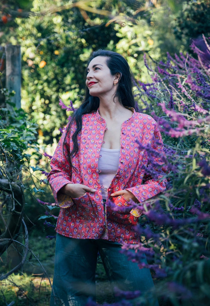 Violet reversible Jacket - Marigold