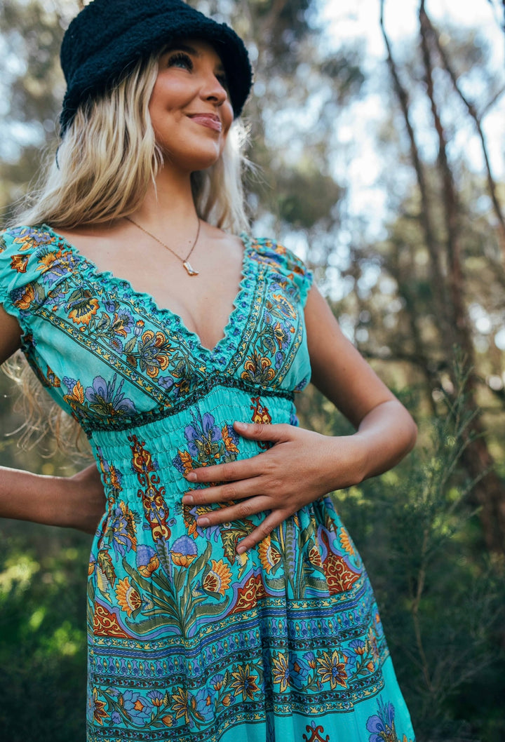 Dulcie Dress ~ Peacock