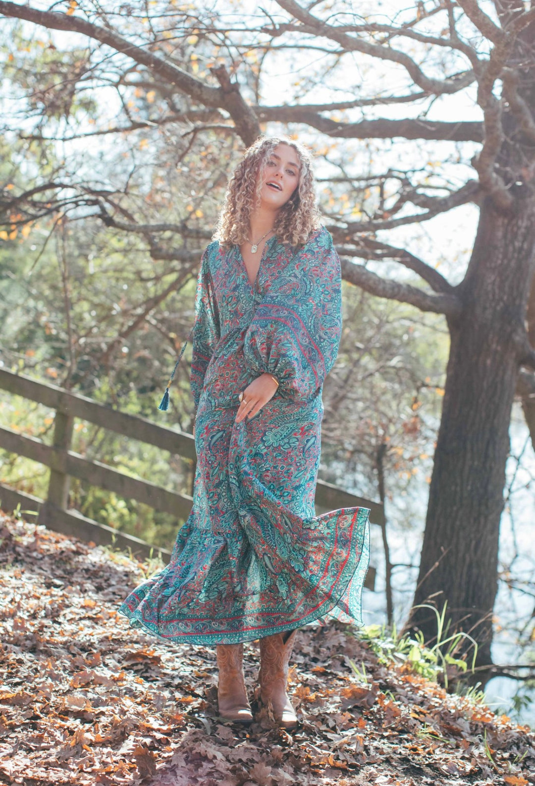 Magnolia dress ~ Teal