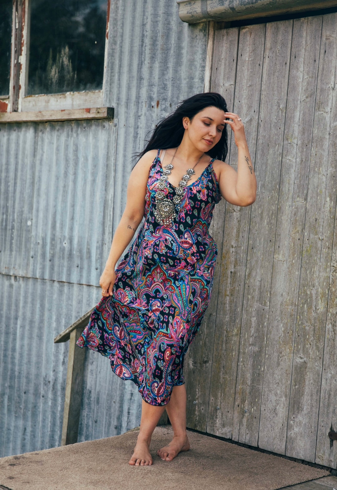 Azalea Slip Dress ~ Noir