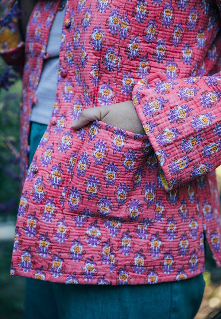 Violet reversible Jacket - Marigold