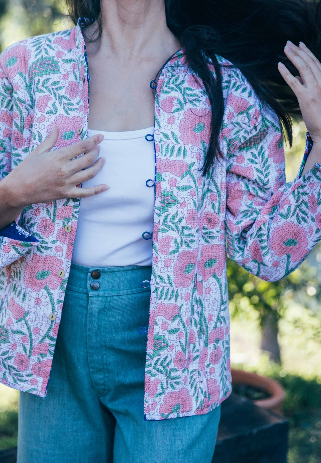 Violet reversible Jacket - Navy