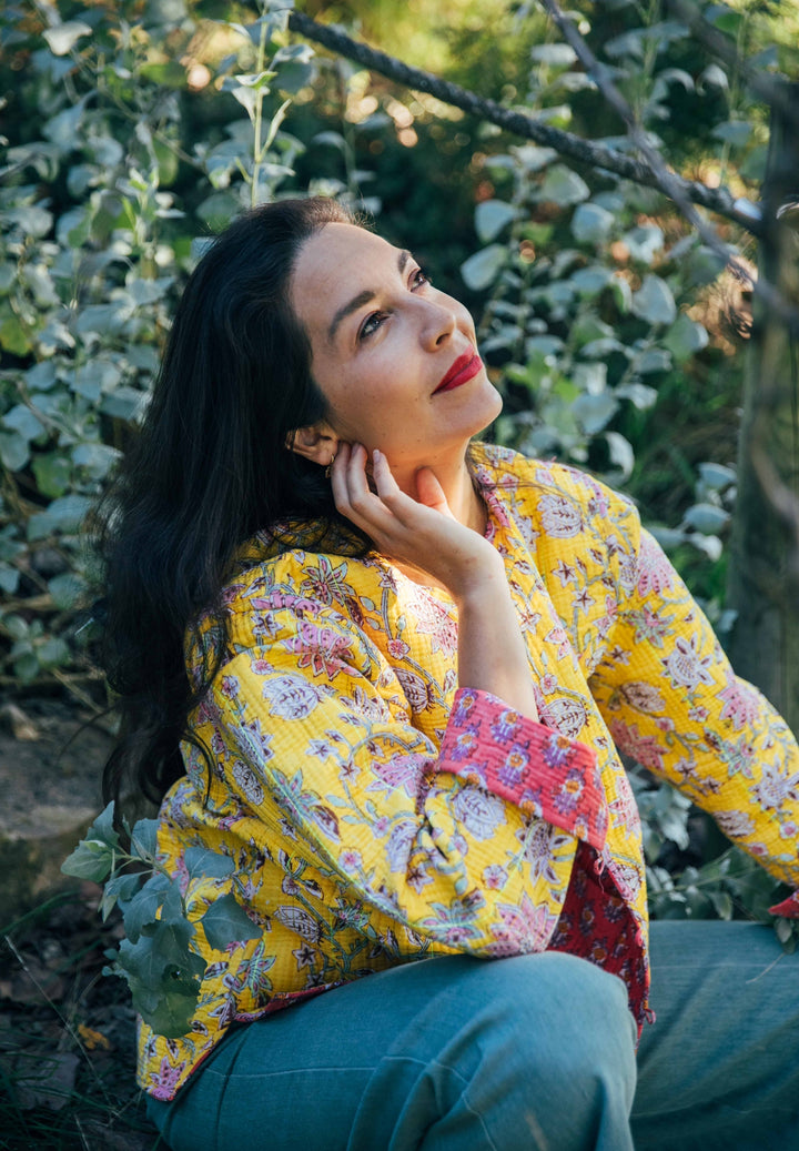 Violet reversible Jacket - Marigold