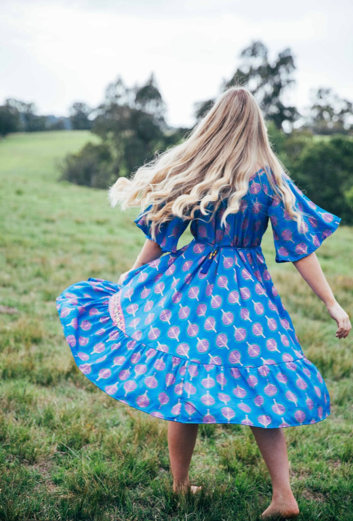 Sunflower Dress ~ Blue Bodhi
