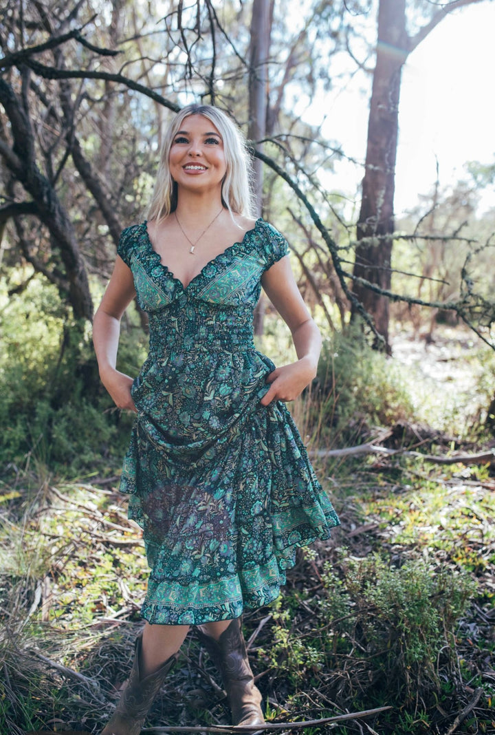 Dulcie Dress ~ Emerald