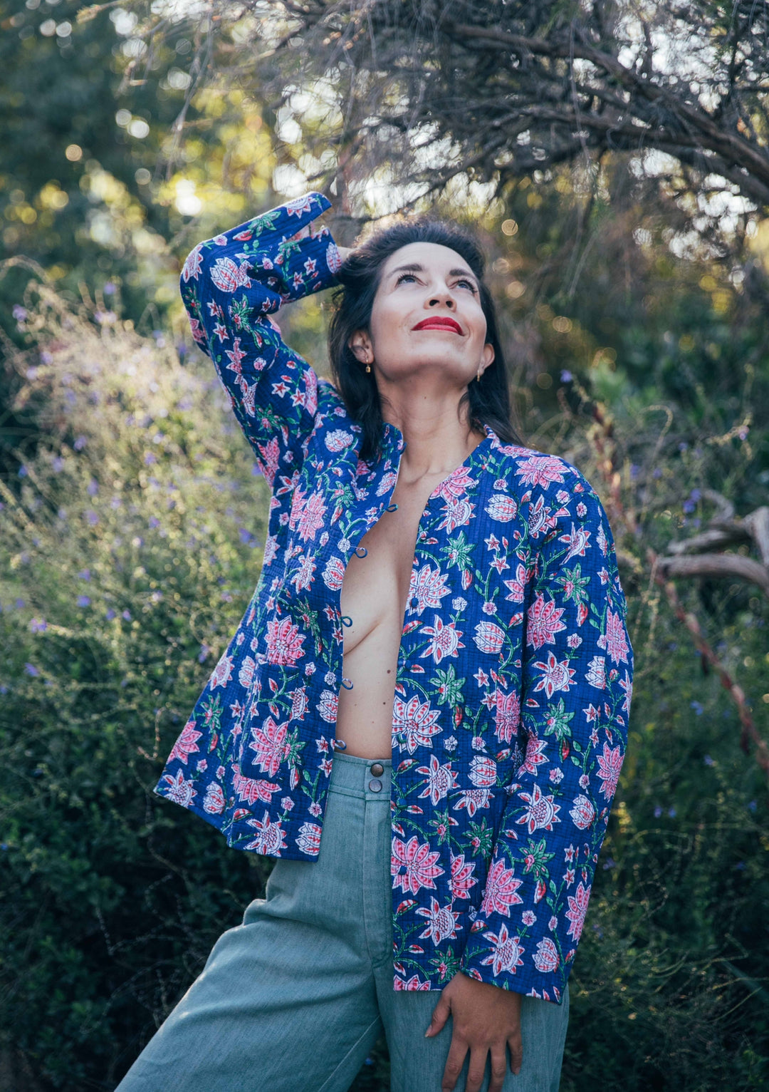 Violet reversible Jacket - Navy