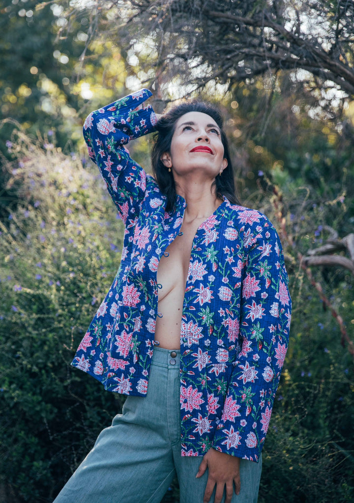 Violet reversible Jacket - Navy