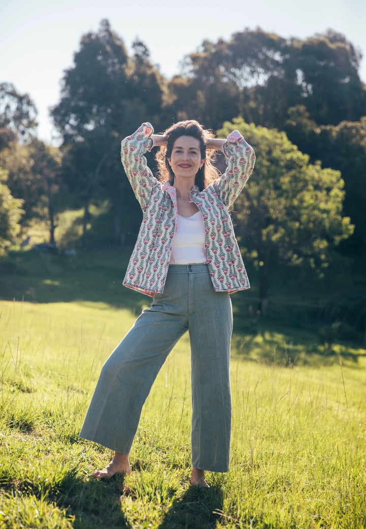 Violet reversible Jacket - Rose