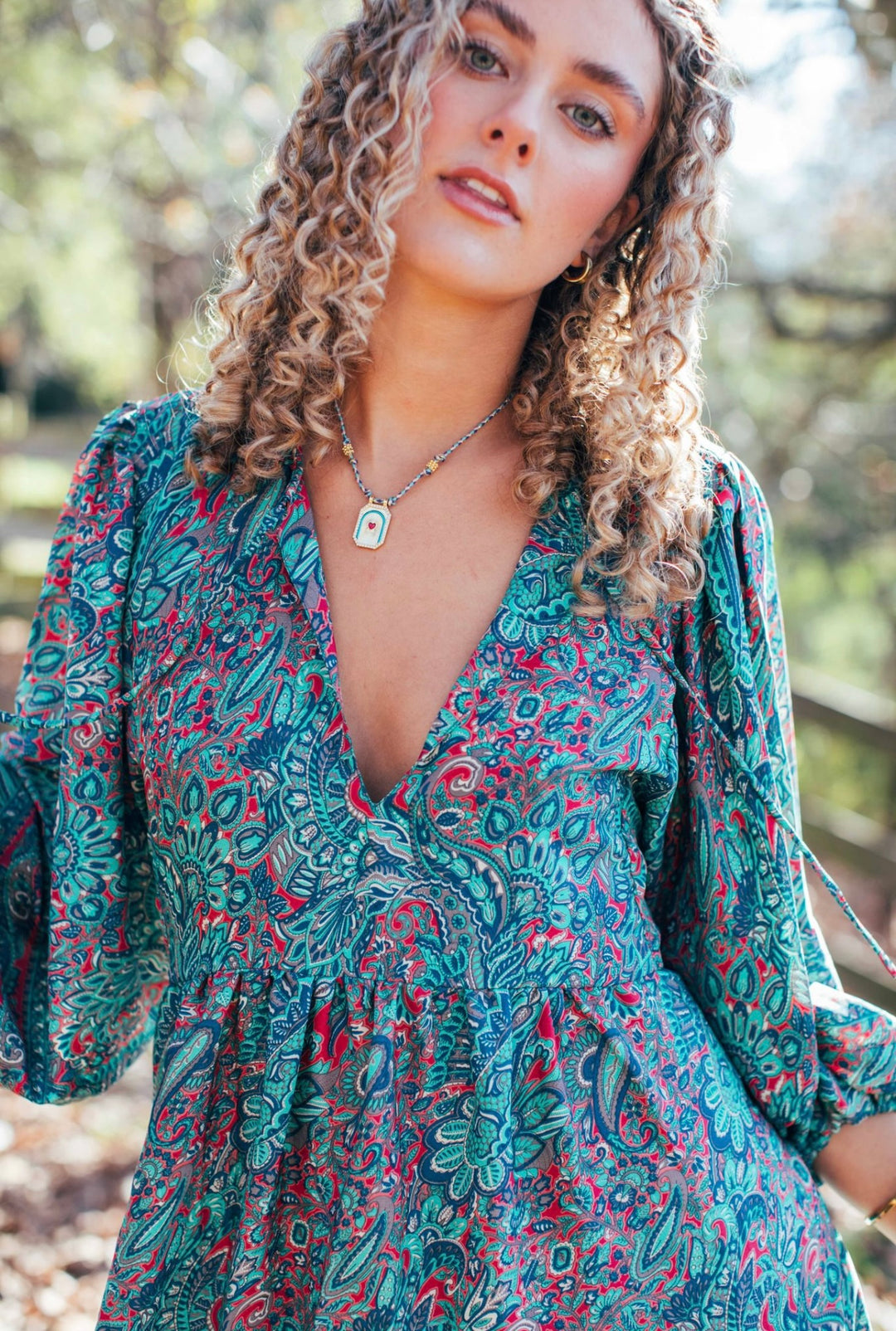 Magnolia dress ~ Teal