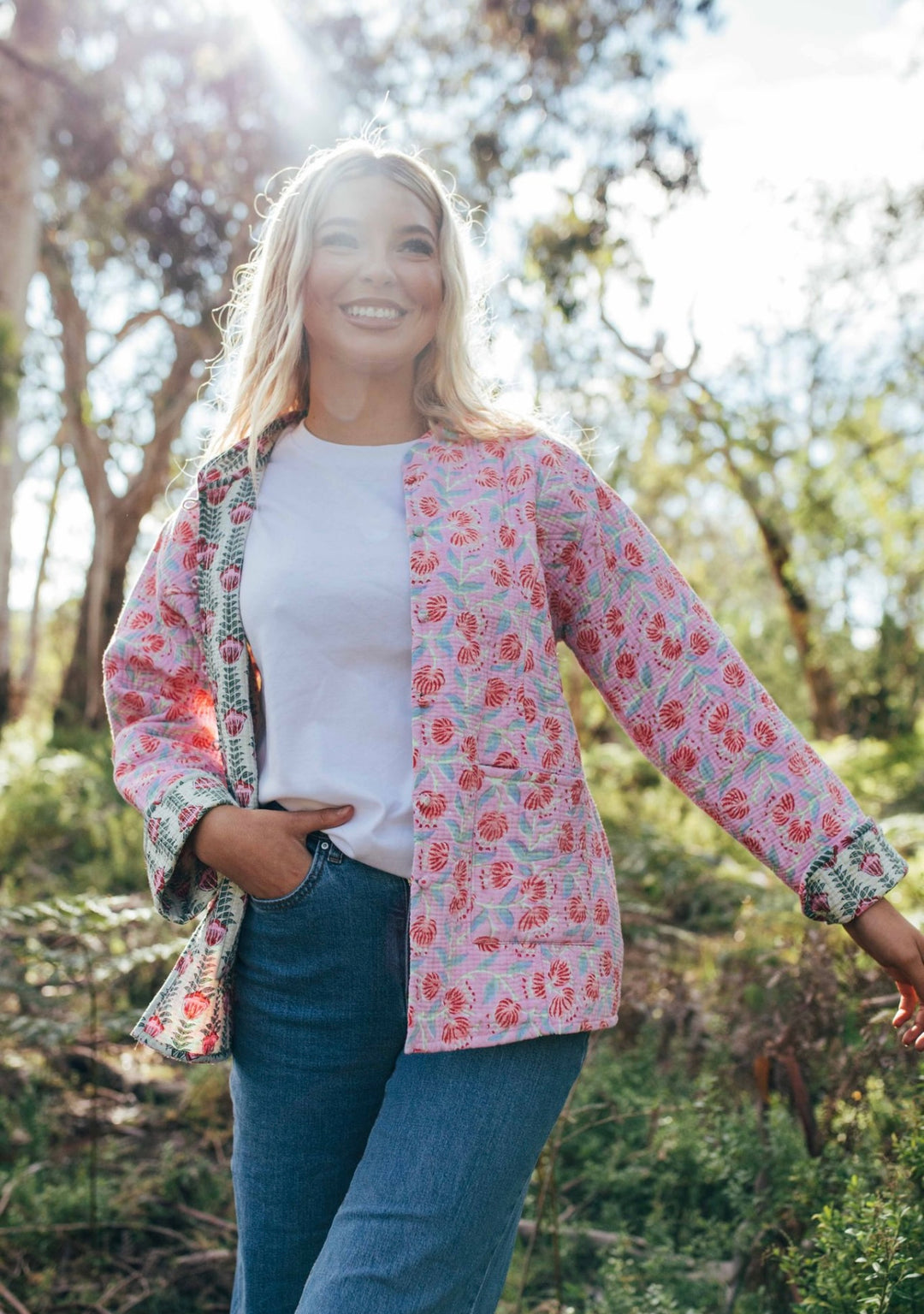 Violet reversible Jacket - Rose