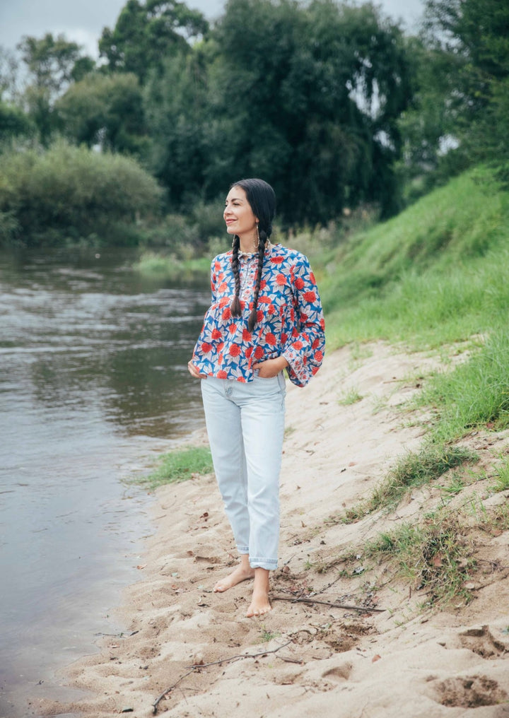 Jasmine Blouse ~ Blue