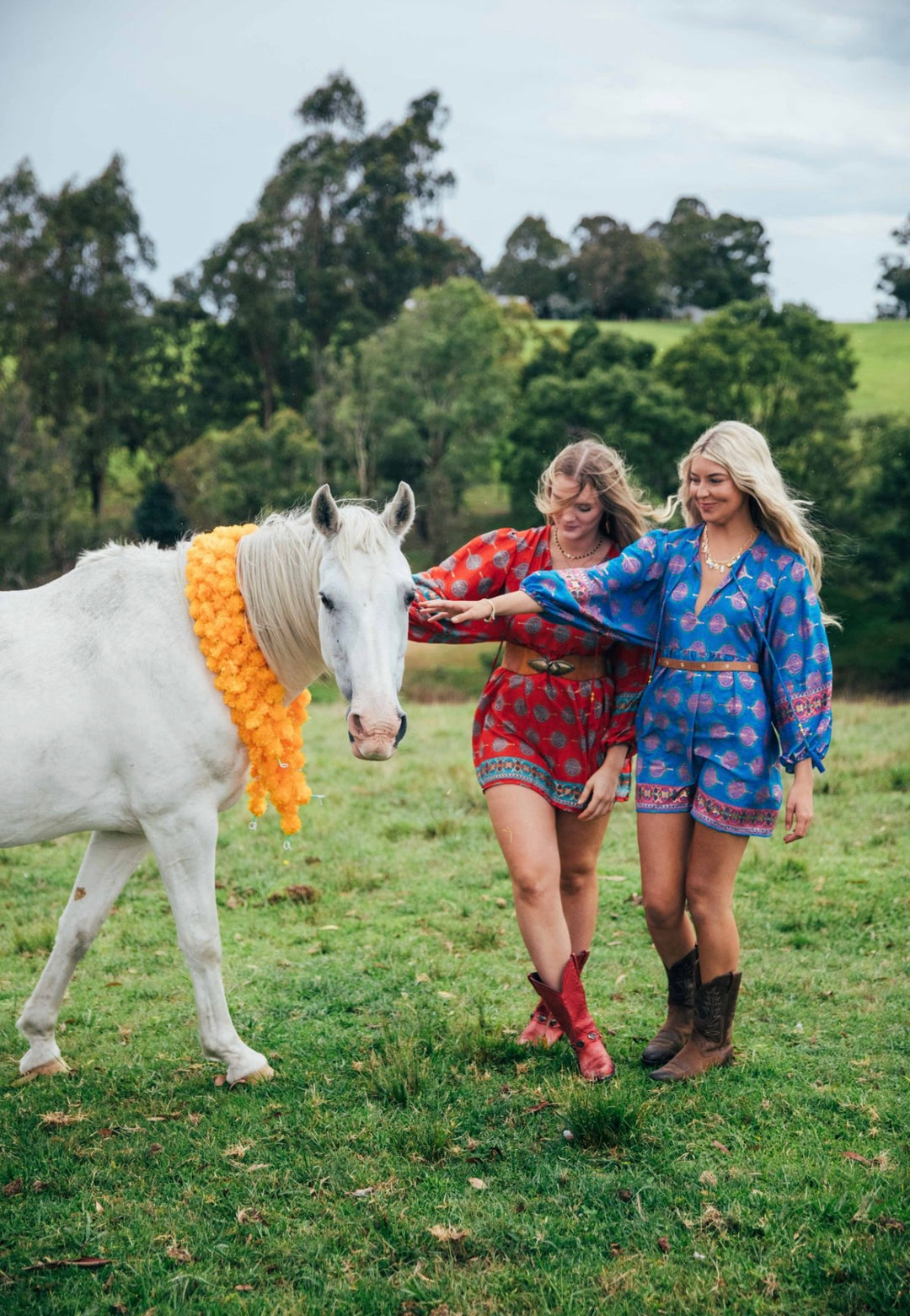 Juno blouse ~ Blue bodhi
