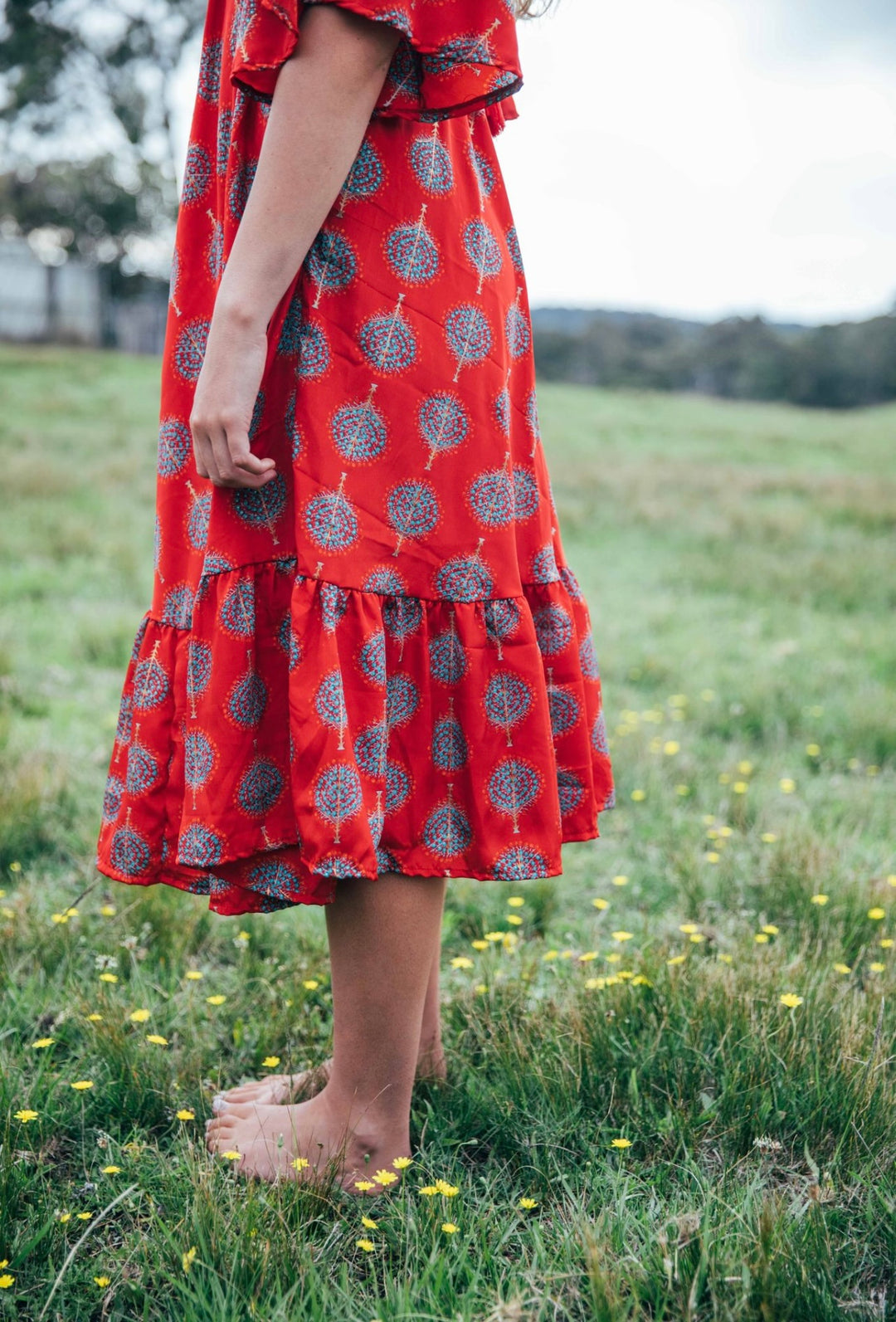Sunflower Dress ~ Red Bodhi