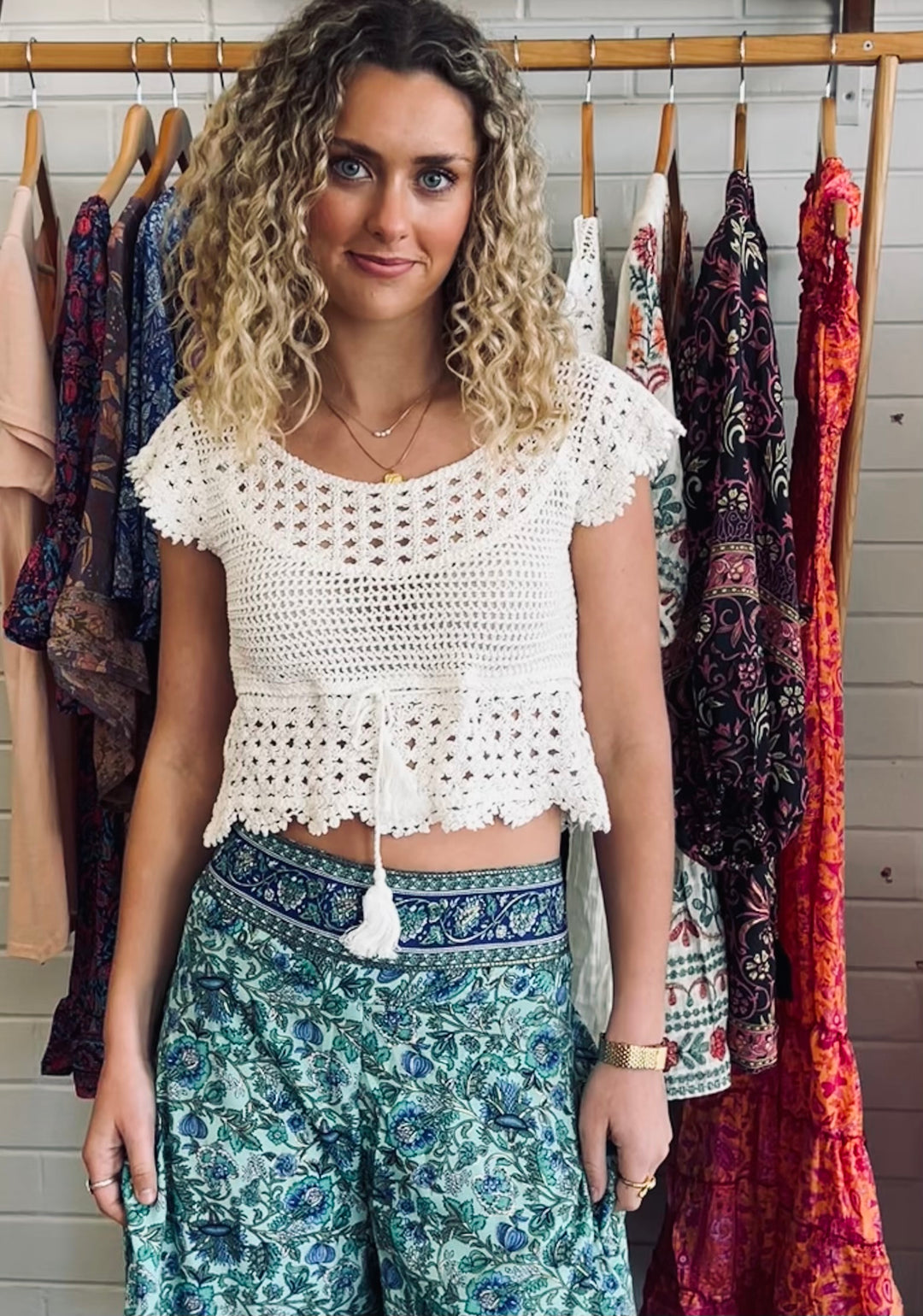 Crochet mama tank ~ Vanilla