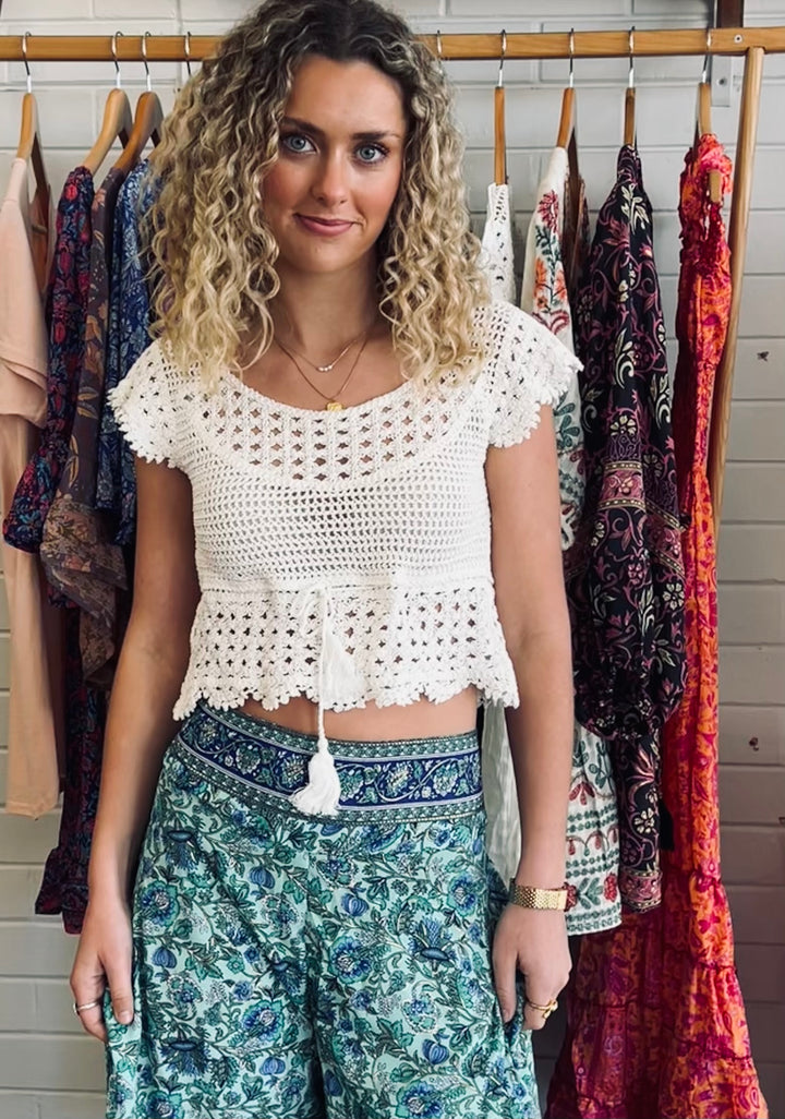 Crochet mama tank ~ Vanilla