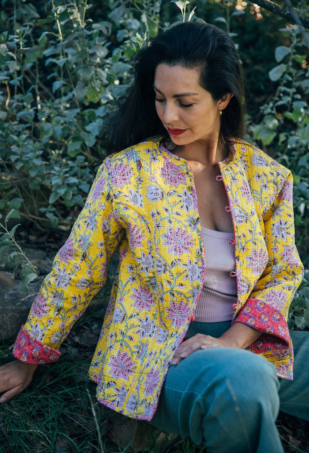 Violet reversible Jacket - Marigold