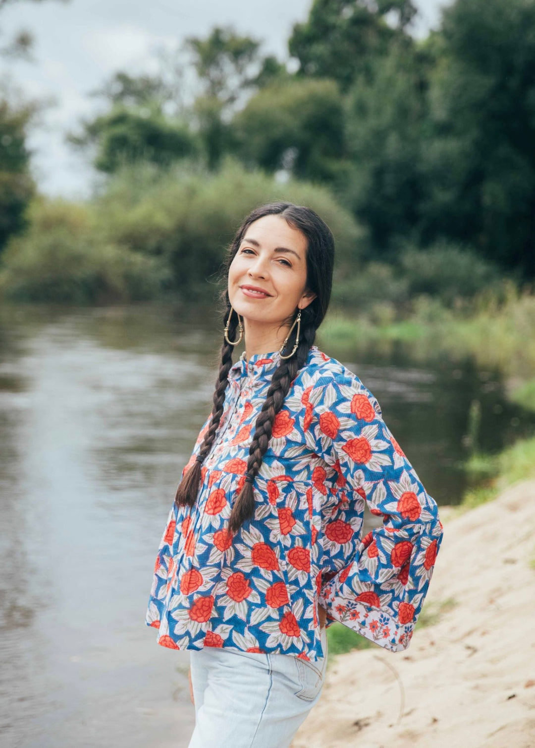 Jasmine Blouse ~ Blue