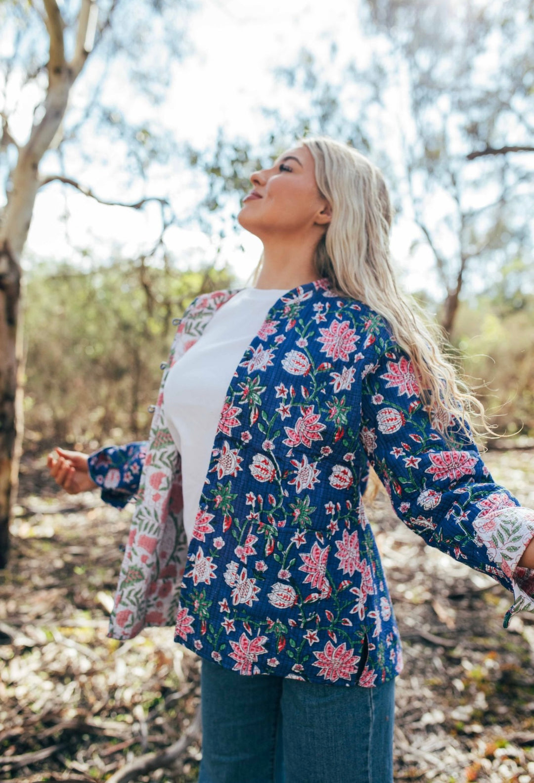 Violet reversible Jacket - Navy