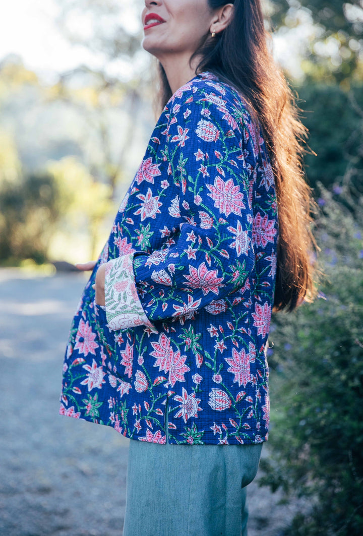 Violet reversible Jacket - Navy