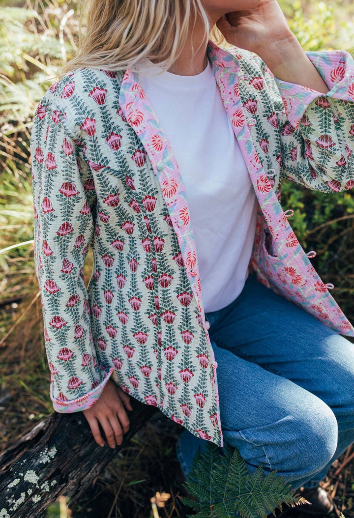 Violet reversible Jacket - Rose