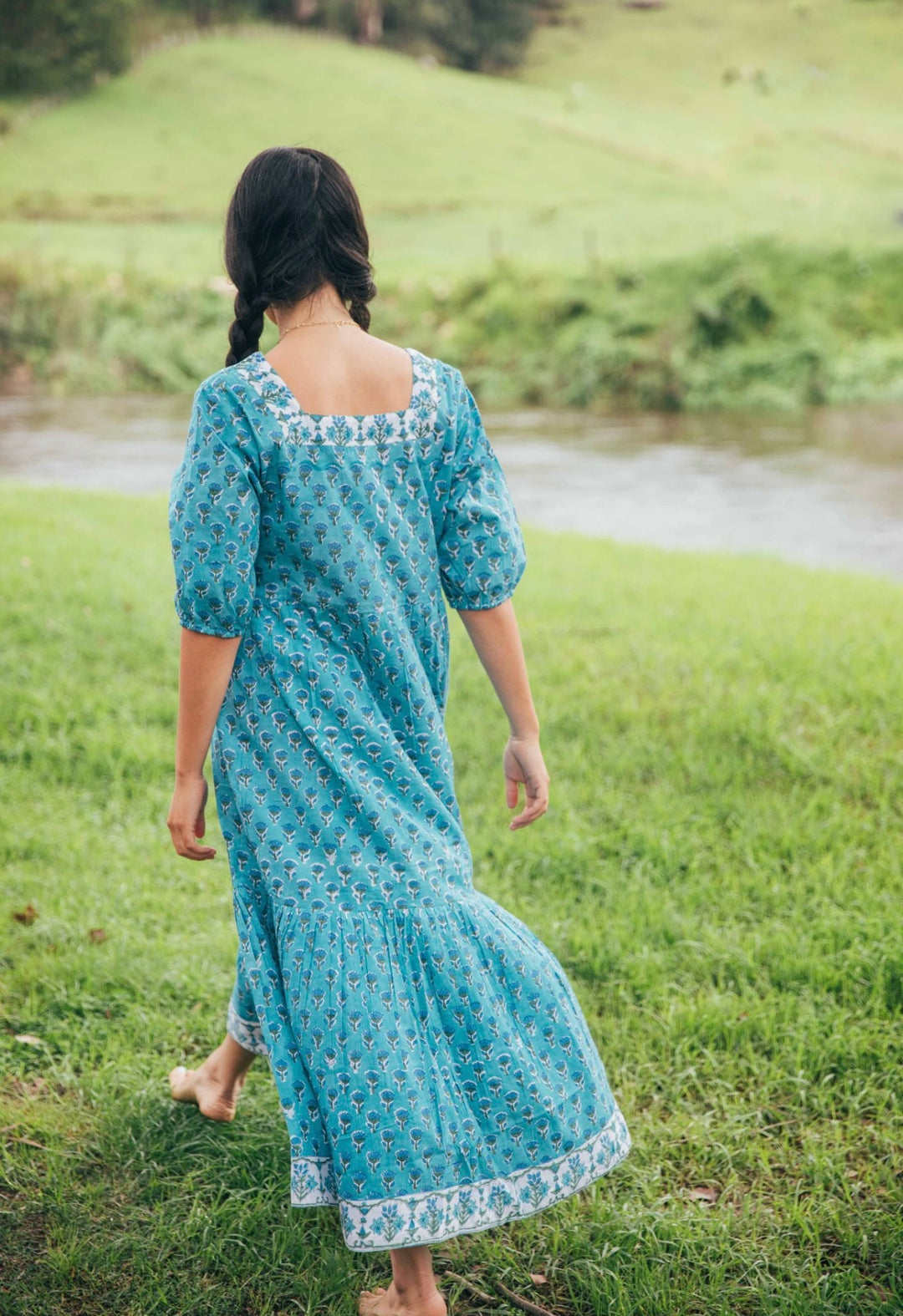 Blossom Dress ~ Teal