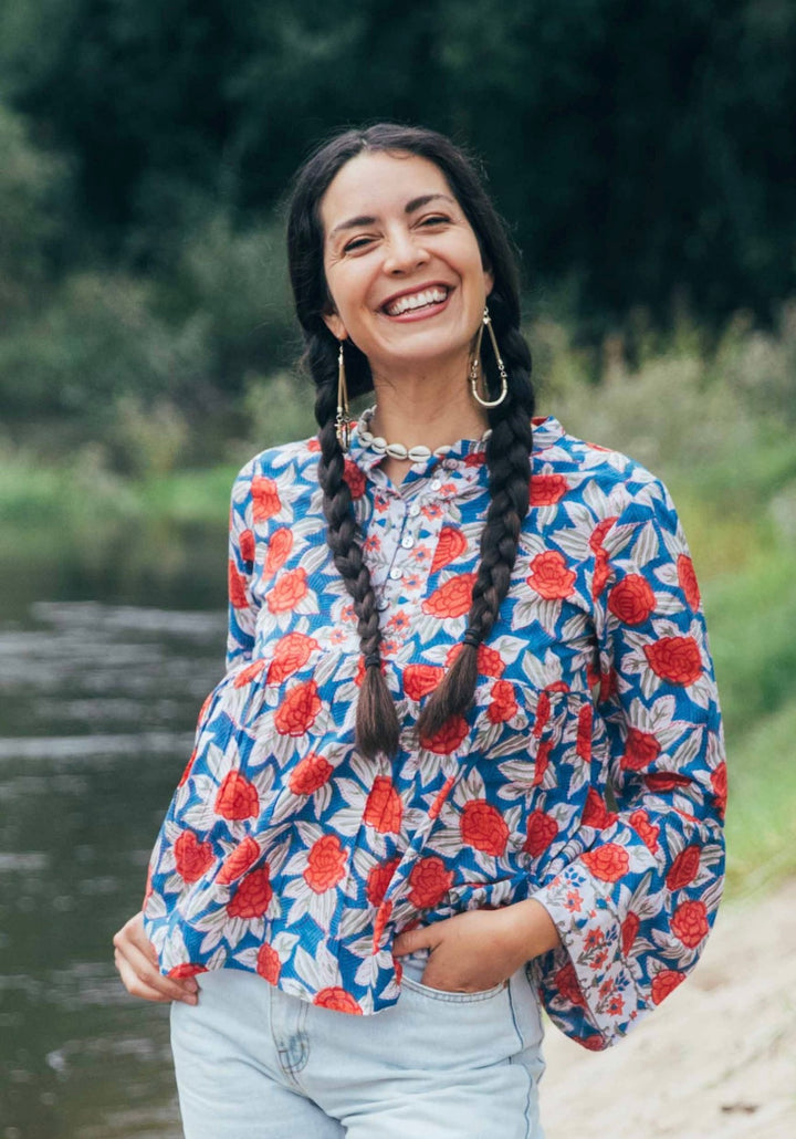 Jasmine Blouse ~ Blue