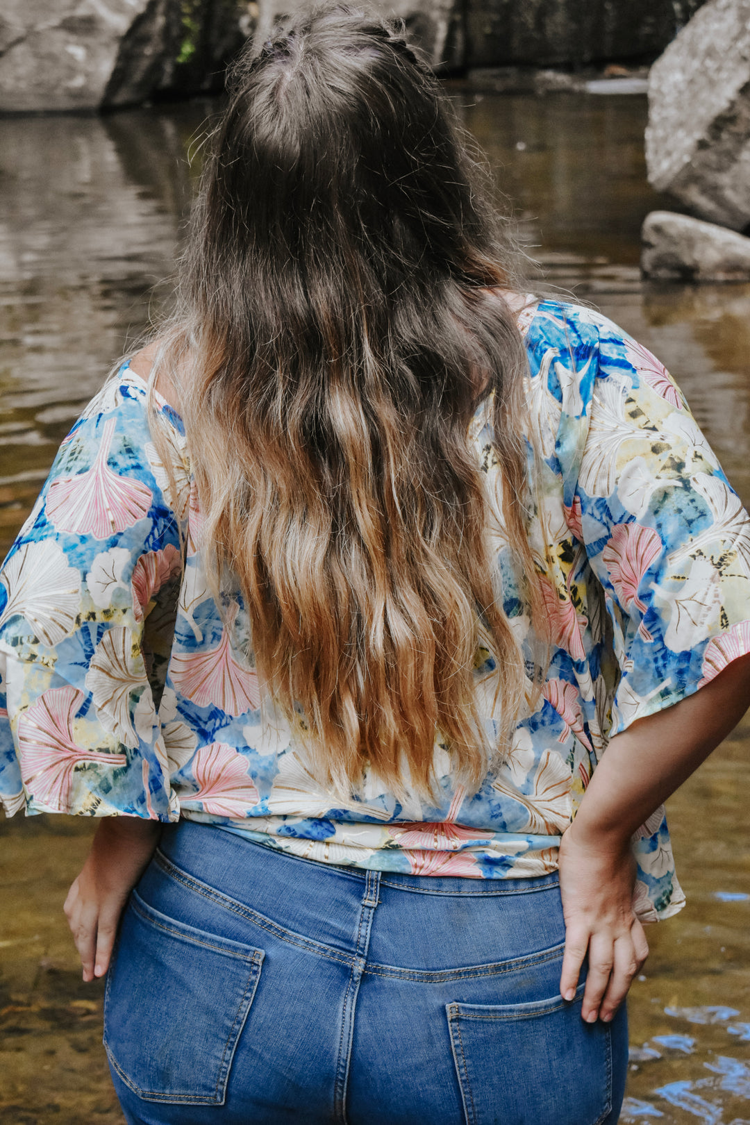 Sunflower Top ~ Ginko leaf ✨