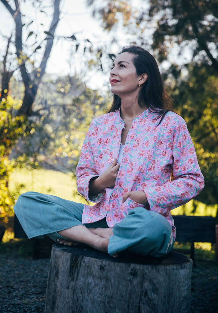 Violet reversible Jacket - Rose