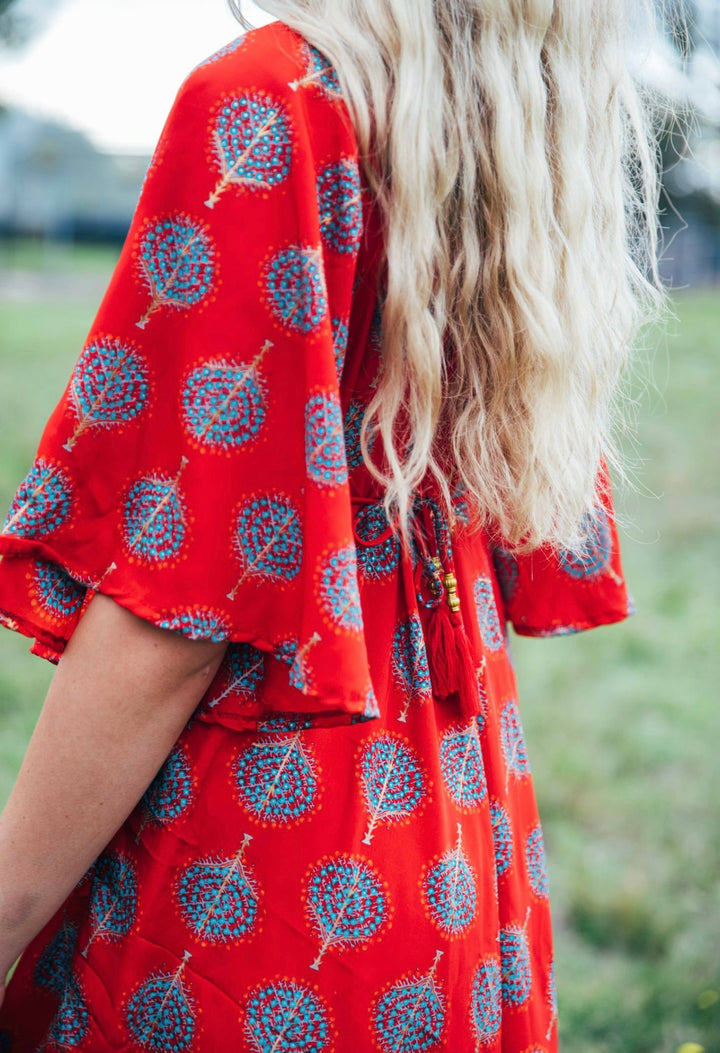 Sunflower Dress ~ Red Bodhi