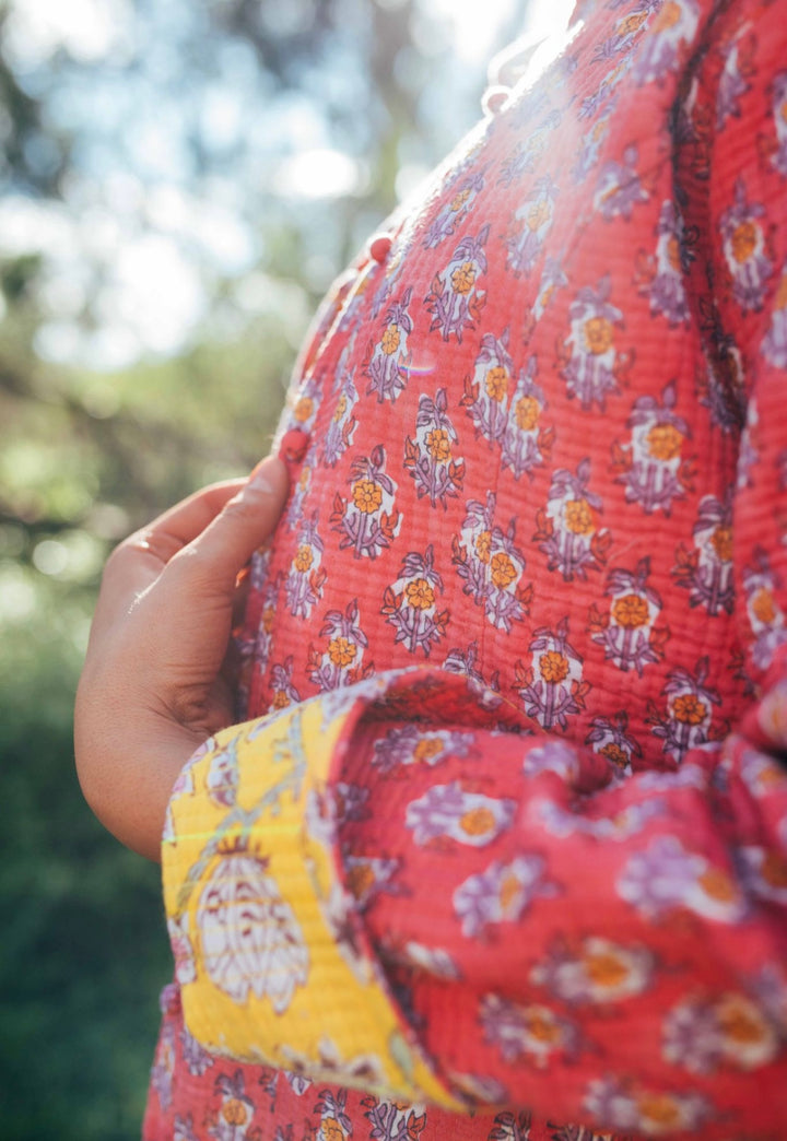 Violet reversible Jacket - Marigold