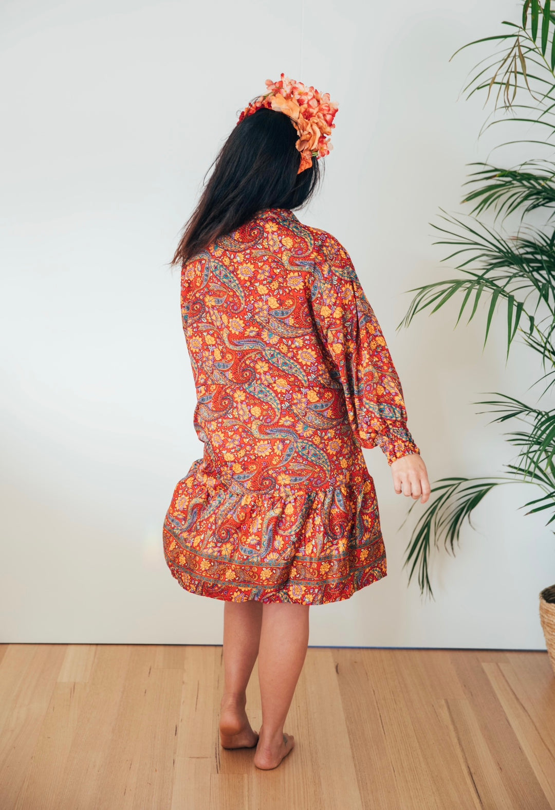 Bella Donna Shirt Dress ~ Red