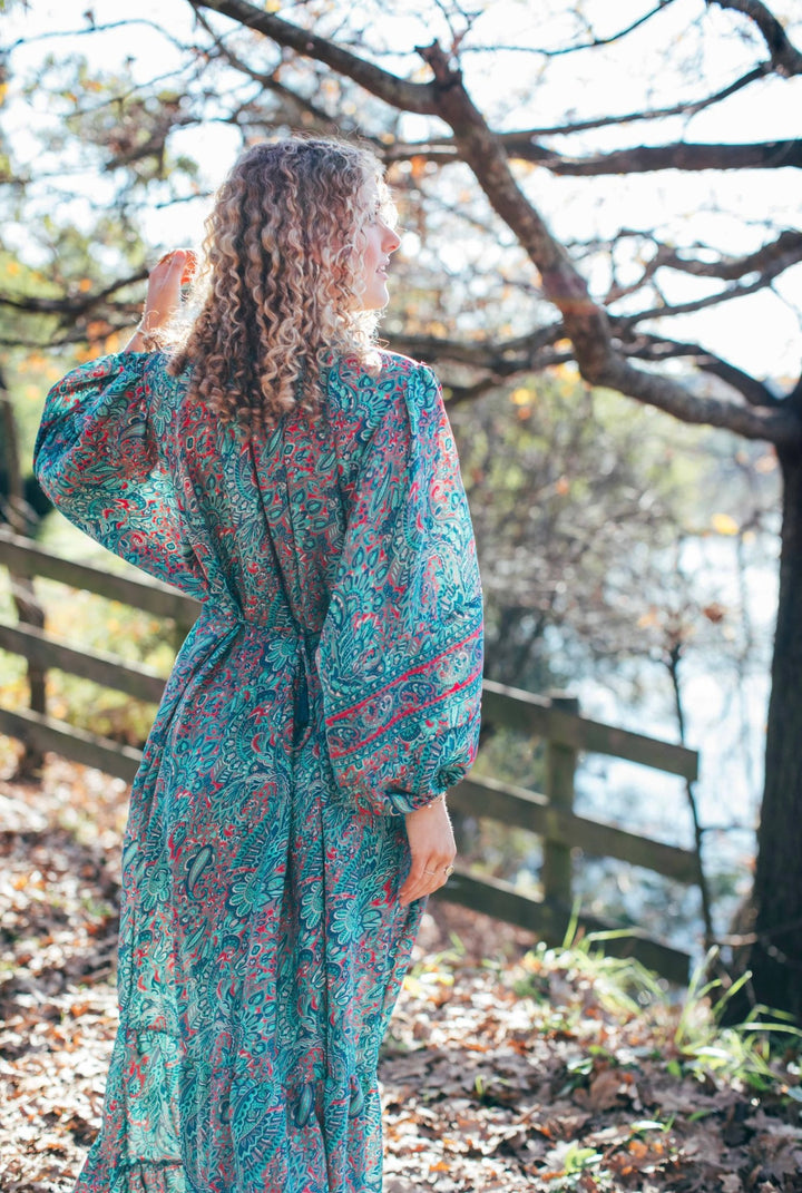Magnolia dress ~ Teal