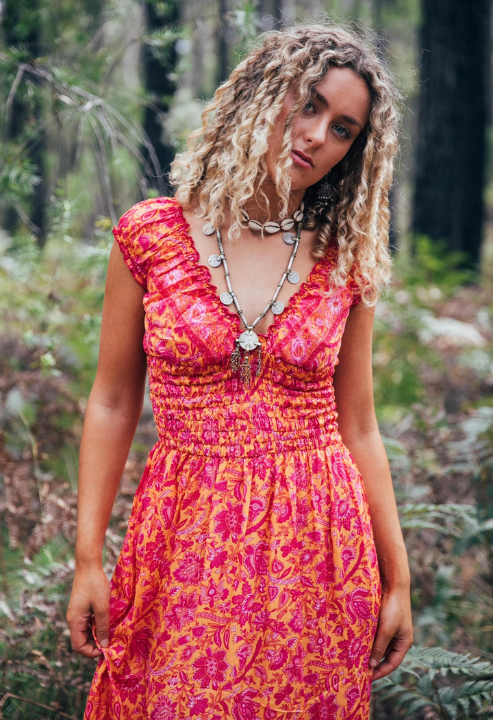 Dulcie Dress ~ Tangerine