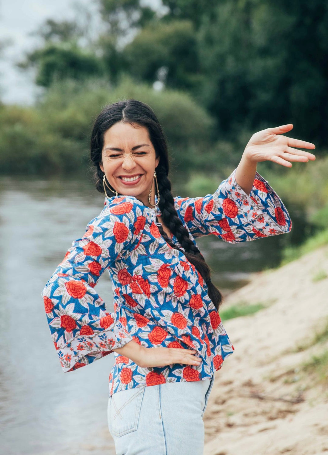 Jasmine Blouse ~ Blue