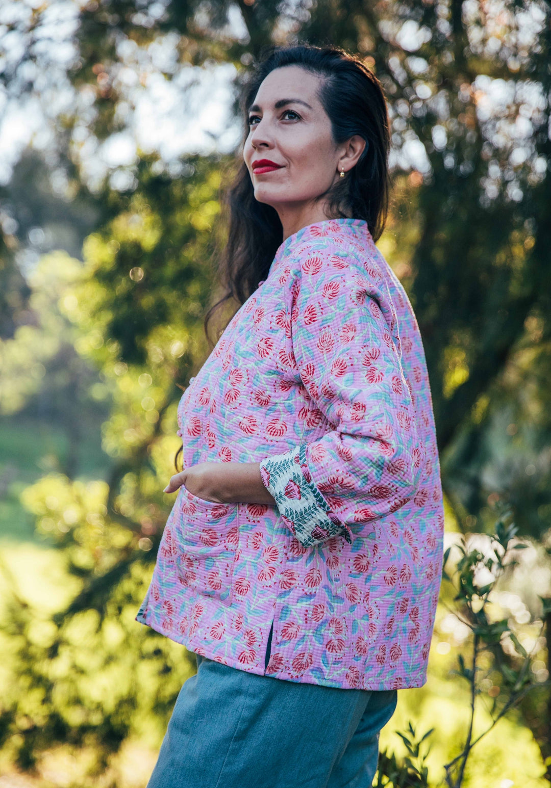 Violet reversible Jacket - Rose