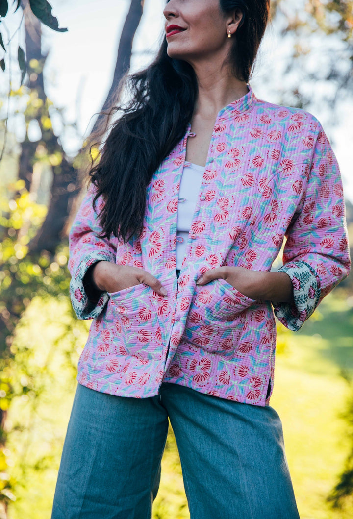 Violet reversible Jacket - Rose