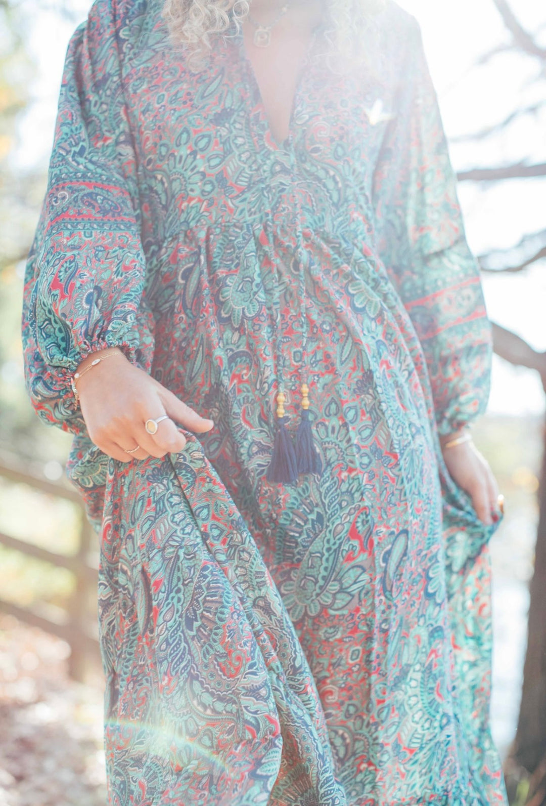 Magnolia dress ~ Teal