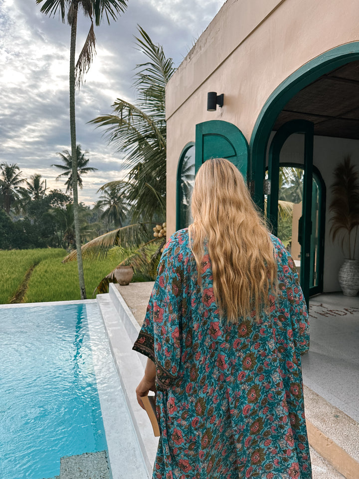 Star Dust Kimono ~ Turquoise