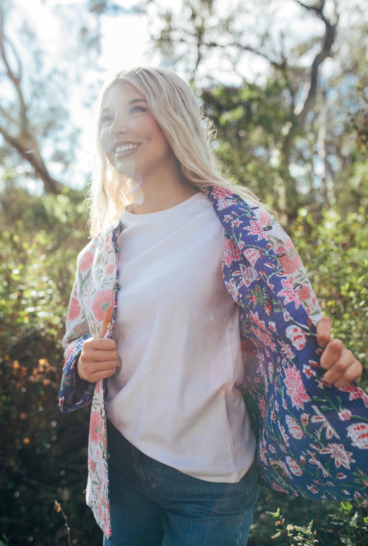 Violet reversible Jacket - Navy