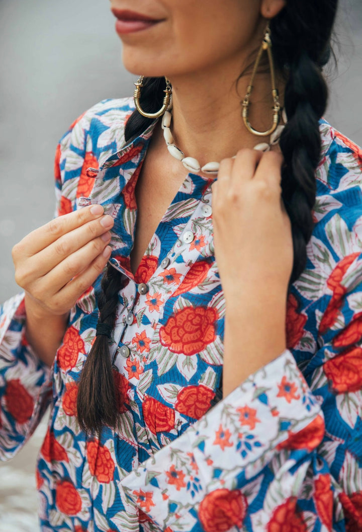 Jasmine Blouse ~ Blue