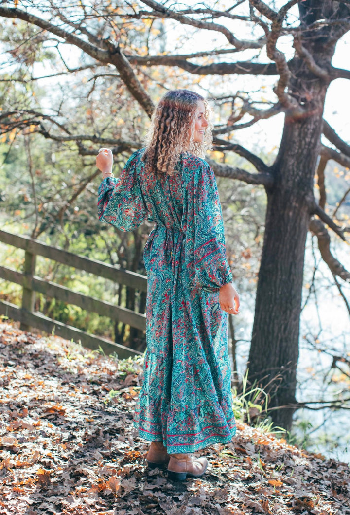 Magnolia dress ~ Teal